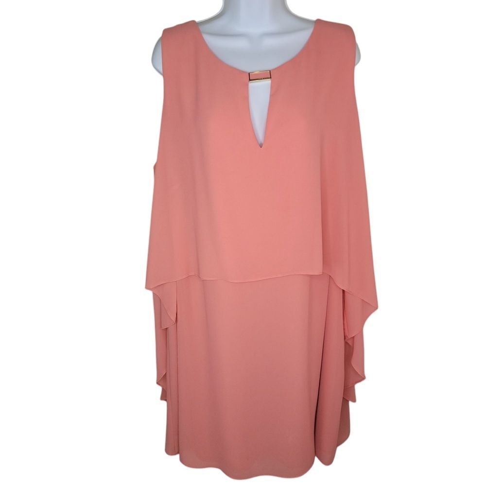 Vince Camuto Sleeveless Chiffon Cocktail Dress Size 20w